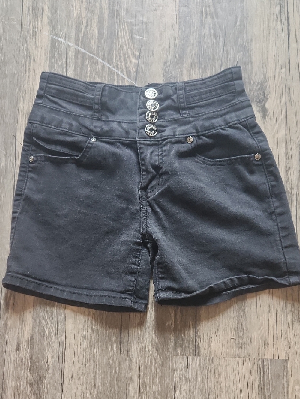 High-Waist Black Women’s Shorts